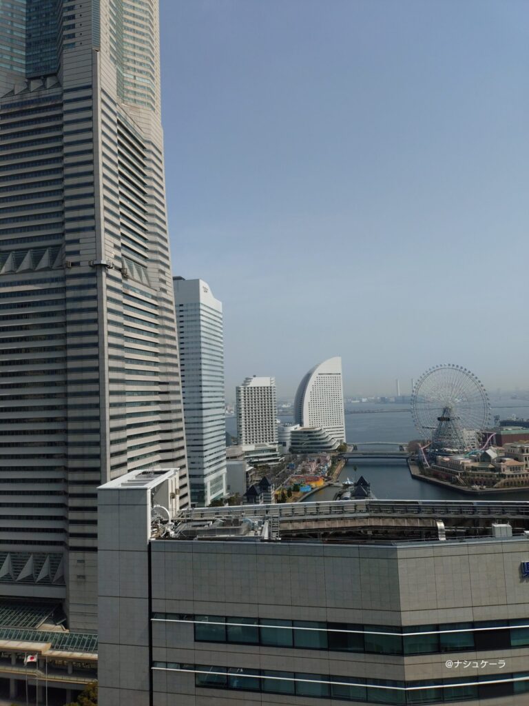 横浜モノリスからの横浜ベイエリアの景色
