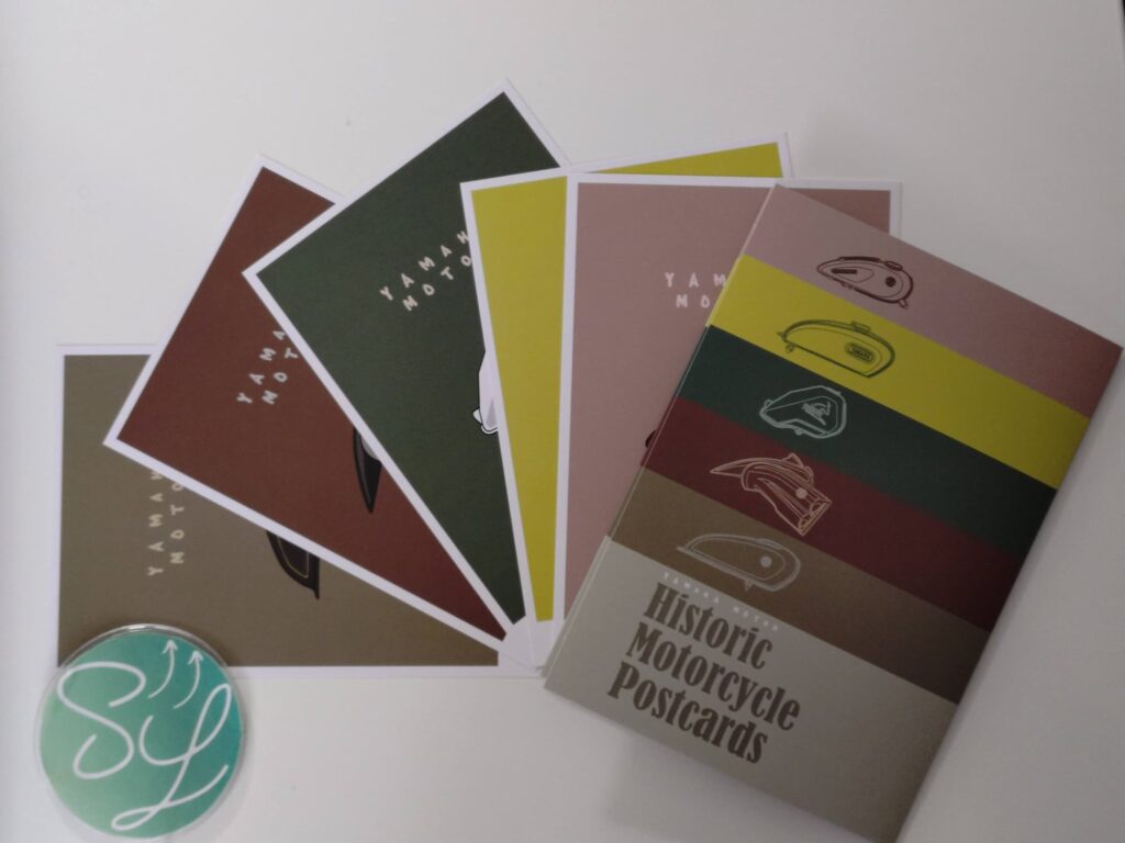 ファン株主クラブから届いた燃料タンク柄のポストカード